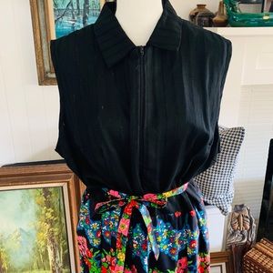 Large Holly Hill Vintage Zip Up Dress